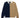 Cotton Color Block Elbow Patch Rugby Navy Khaki